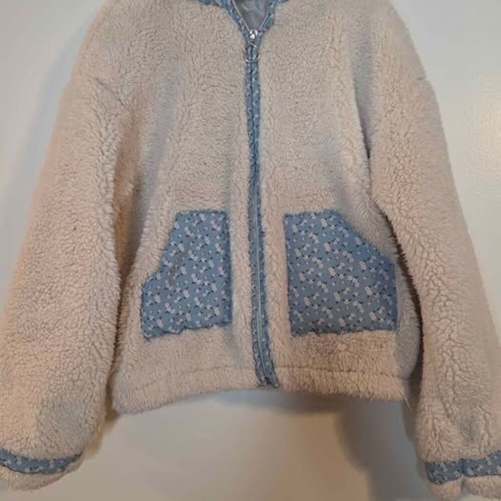 Jessica Simpson Girls Sherpa Hooded Zip-Up Jacket, Size 7/8